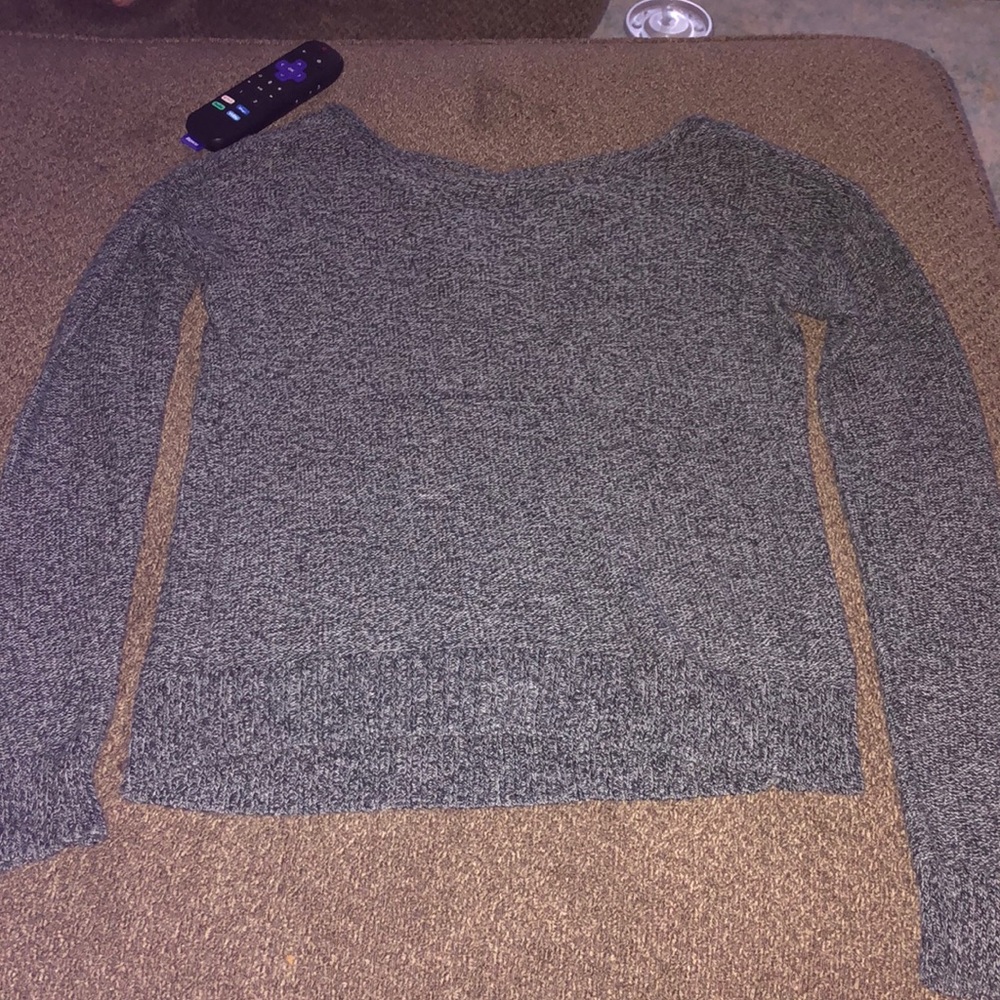 Soft gray sweater
